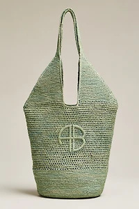 Anine Bing Leah Logo Hobo Bag