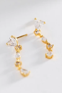 Delicate Crystal Drop Earrings