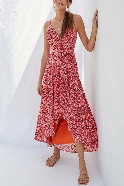 Hutch Flutter Wrap Midi Dress