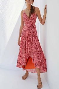 Hutch Flutter Wrap Midi Dress