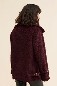 Hutch Sherpa Buckle Moto Jacket