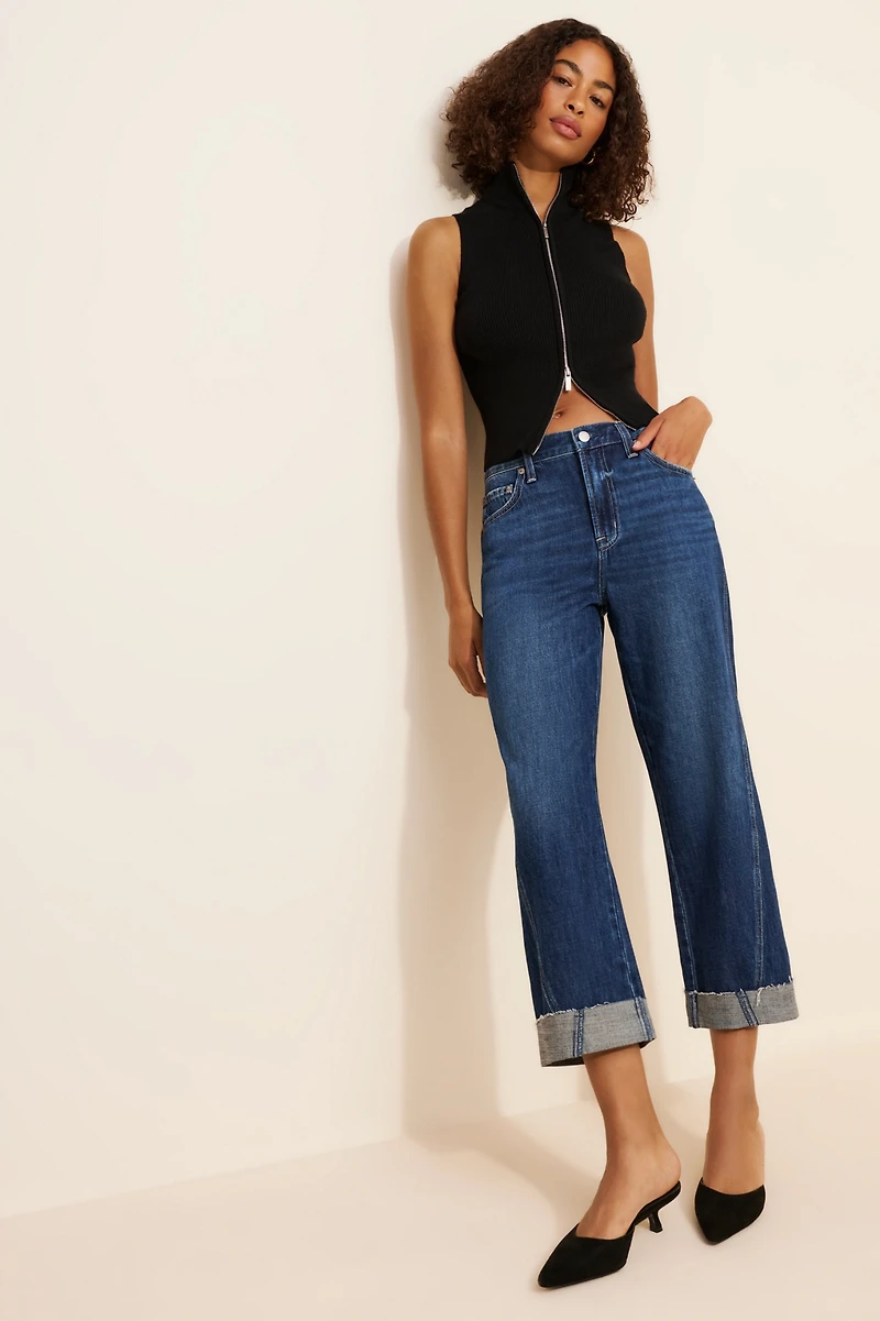 Pistola Kacey Mid-Rise Cuffed Boyfriend Jeans