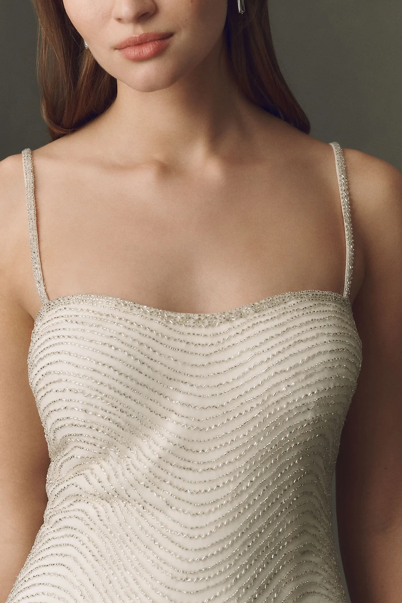 BHLDN Beaded Deco Mini Dress