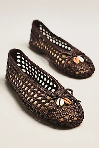 Dolce Vita Cason Charm Woven Ballet Flats
