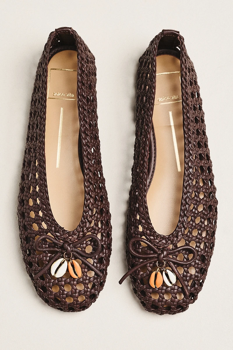 Dolce Vita Cason Charm Woven Ballet Flats