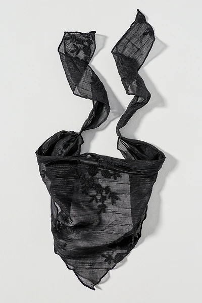 By Anthropologie Sheer Floral Hair Scarf