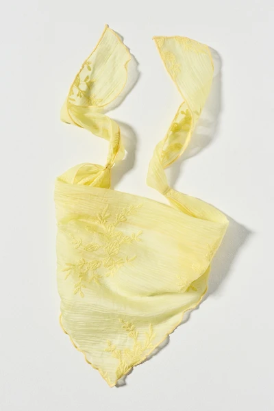 By Anthropologie Sheer Floral Hair Scarf