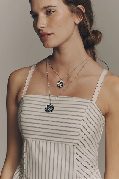 Double Layer Coin Pendant Necklace