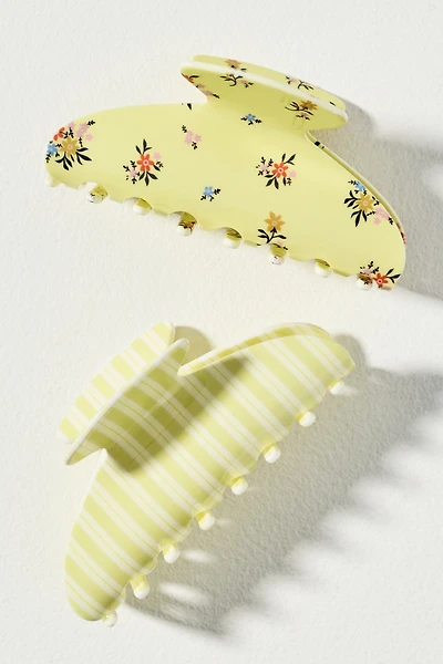 By Anthropologie Motif Claw Clips, Set of 2