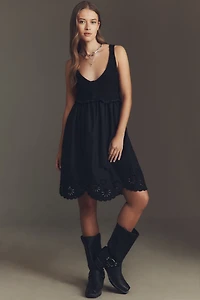 Sleeveless Sweater Mini Dress