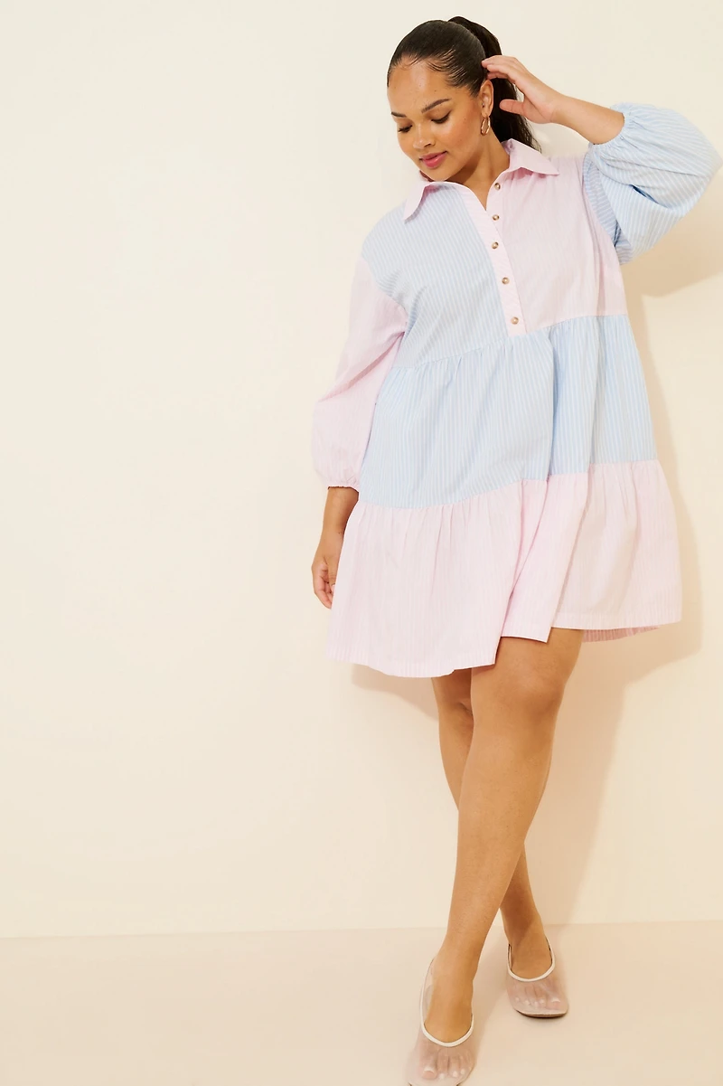 Maeve The Bettina Mix Stripe Dress