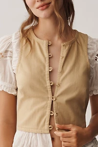 Puff-Sleeve Twofer Top