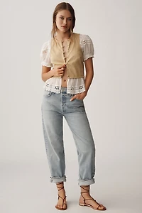 Puff-Sleeve Twofer Top