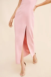 MISHA Franka Bonded Crepe Gown