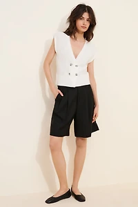 525 America Jayda Double Breasted Sweater Vest