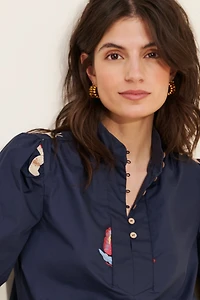 Ciebon Emmy Embroidered Parkscape Top