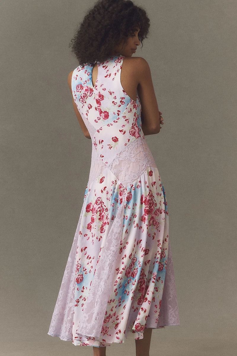 BHLDN Cowl-Neck Maxi Dress