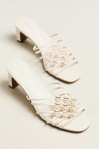 Cecelia New York Pearl Strappy Heeled Sandals