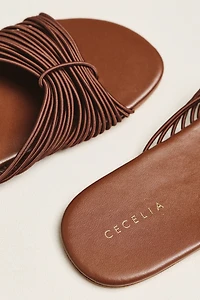 Cecelia New York Lipstick Slider Sandals