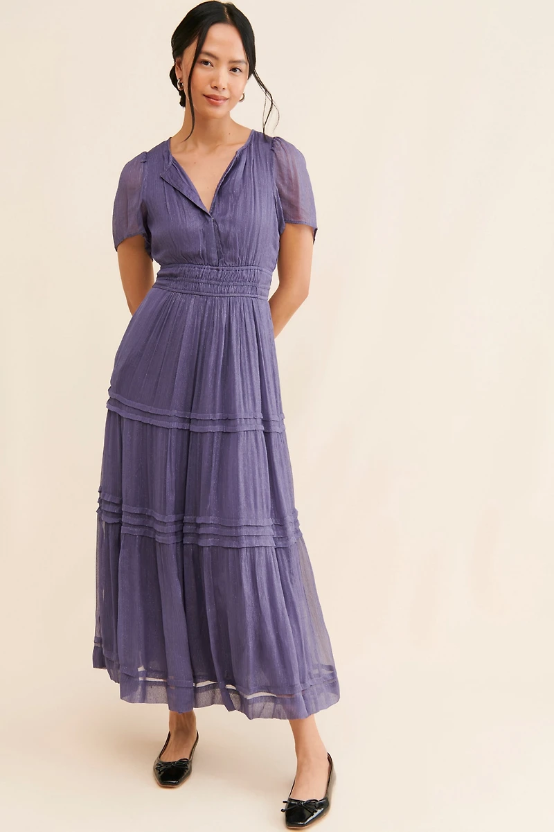 The Somerset Maxi Dress: Lurex Edition