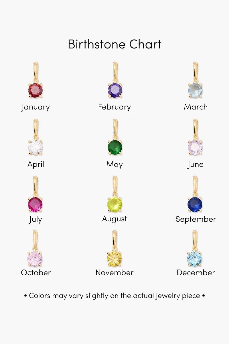 Brook & York Custom Birthstone Drop Earrings