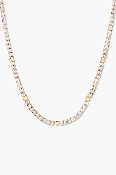 Brook & York Heart Tennis Necklace