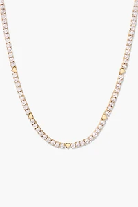 Brook & York Heart Tennis Necklace
