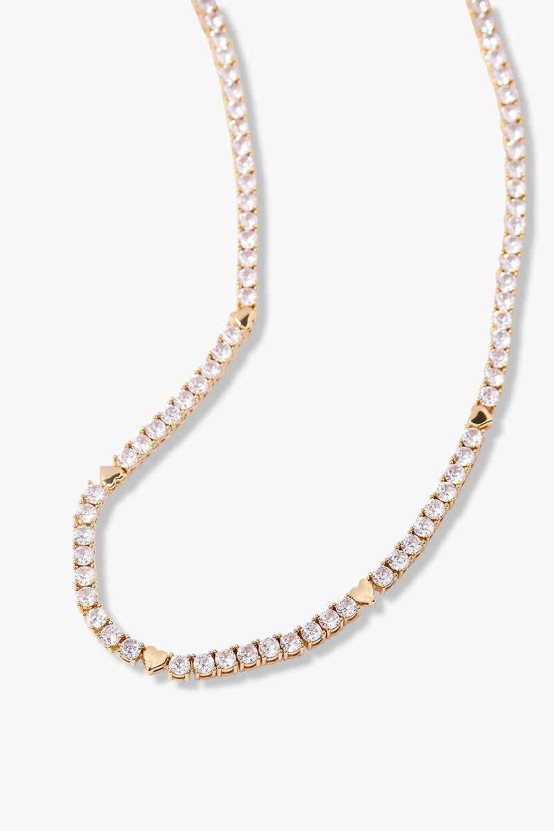 Brook & York Heart Tennis Necklace