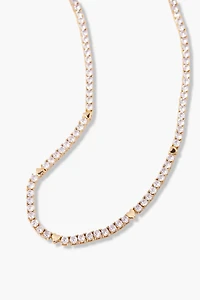 Brook & York Heart Tennis Necklace