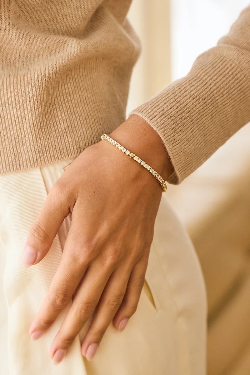 Brook & York Heart Tennis Bracelet