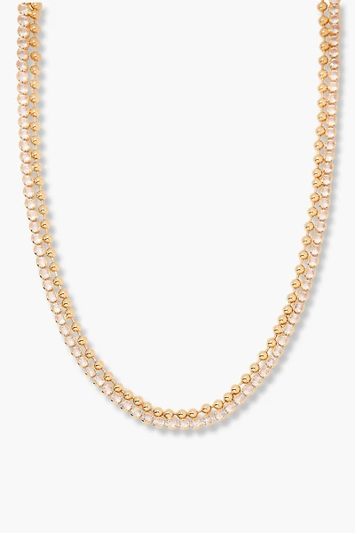 Brook & York Double Row Tennis Necklace