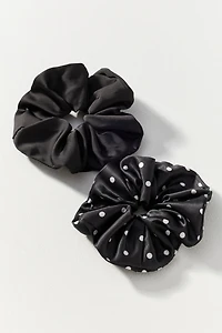 Natasha Polka Dot Scrunchies, Set of 2