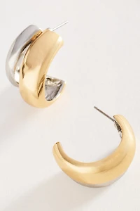 Double Tube Hoop Earrings