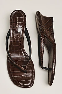 Reformation Amelia Flip-Flop Wedges