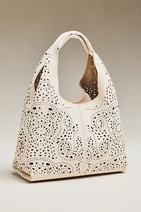 Melie Bianco Perforated Mini Hand Bag