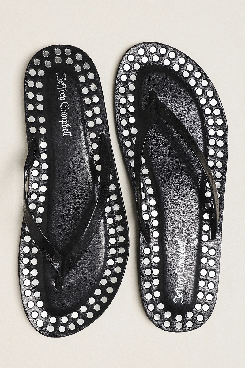 Jeffrey Campbell Katrina Studded Flip Flops