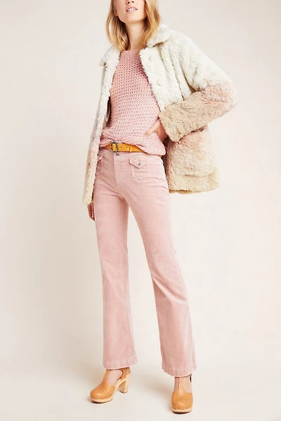 Ombré Faux-Fur Coat