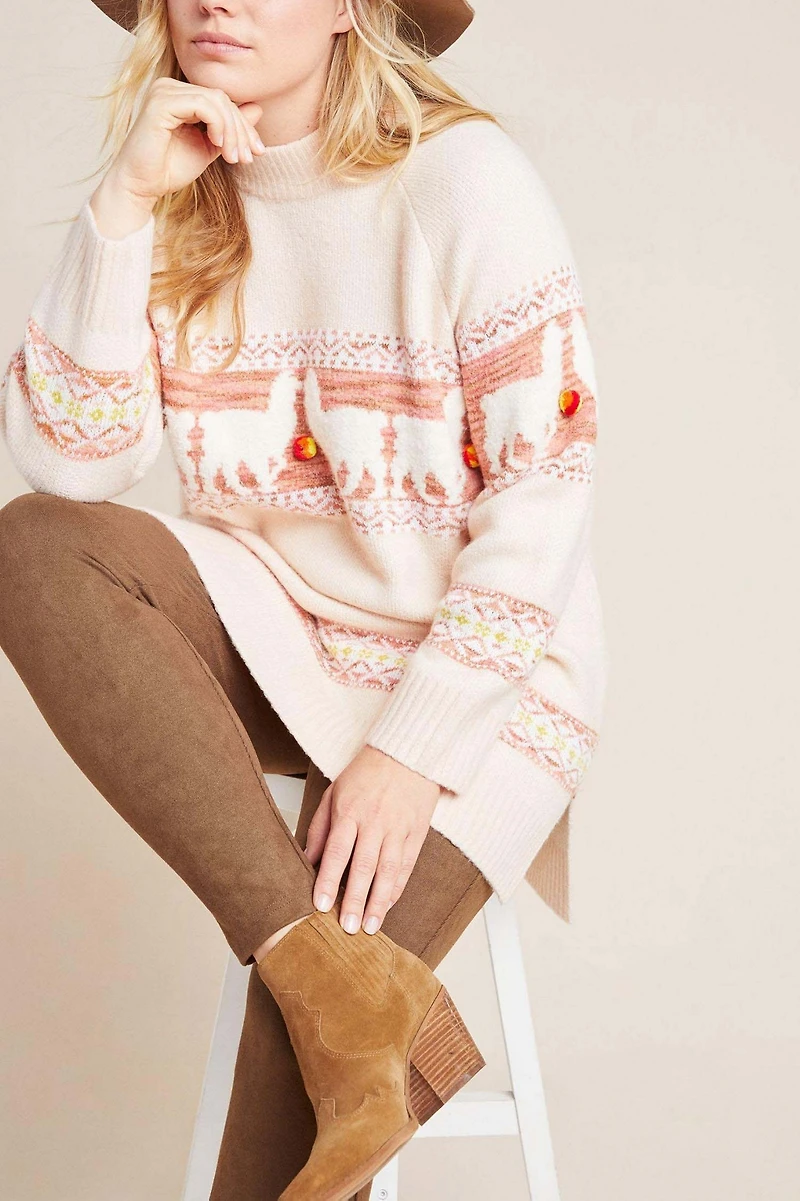 Aimee Pommed Alpaca Sweater