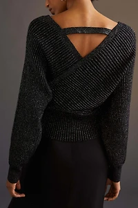 Shimmer Surplice Pullover