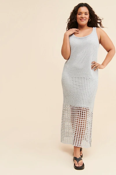 Eloquii Metallic Sweater Dress