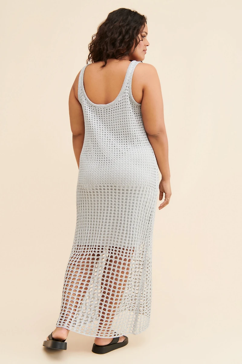 Eloquii Metallic Sweater Dress