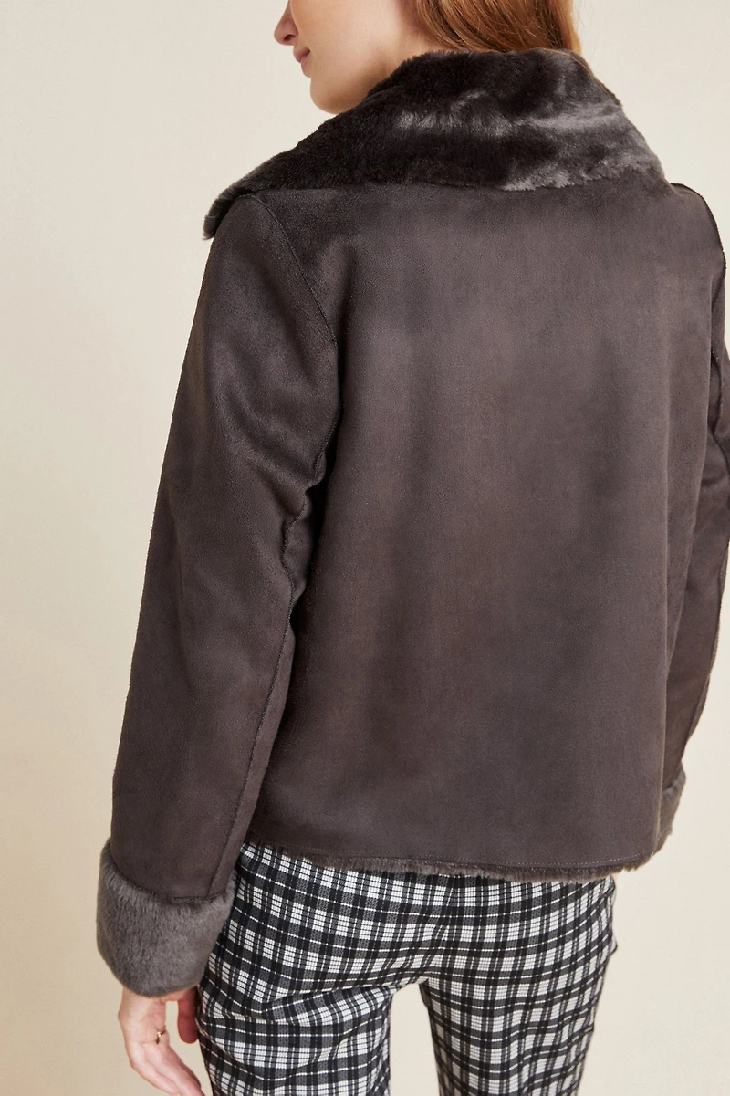 Ruby + Ed Evita Faux-Fur Aviator Jacket