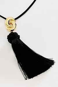 Luv AJ Solstice Knot Tassel Necklace