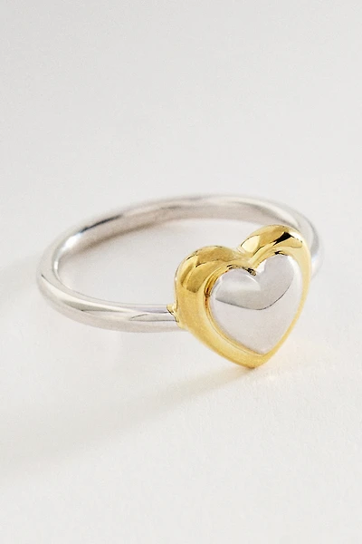 Ana Luisa Camelia Heart Ring