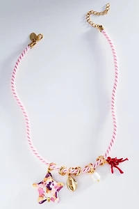 CASHFANA Estrella Rosa Necklace