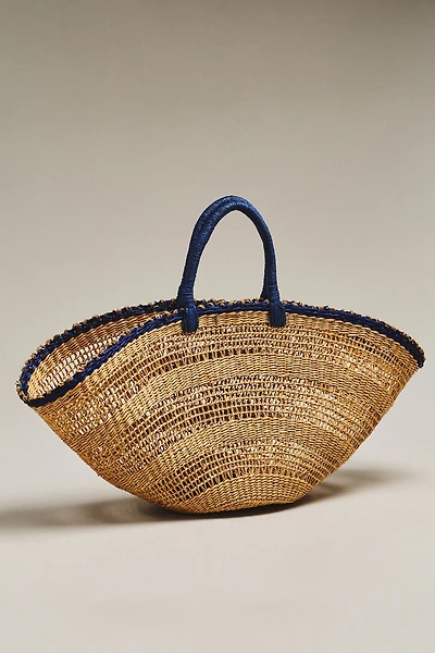 Raffia Straw Basket Bag