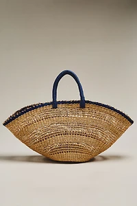 Raffia Straw Basket Bag