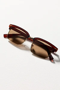 Elite Eyewear Browline Square Sunglasses