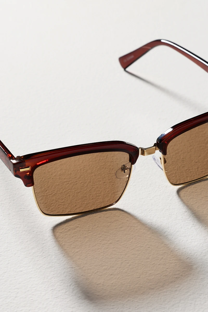 Elite Eyewear Browline Square Sunglasses