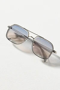 Elite Eyewear Round Metal Aviator Sunglasses